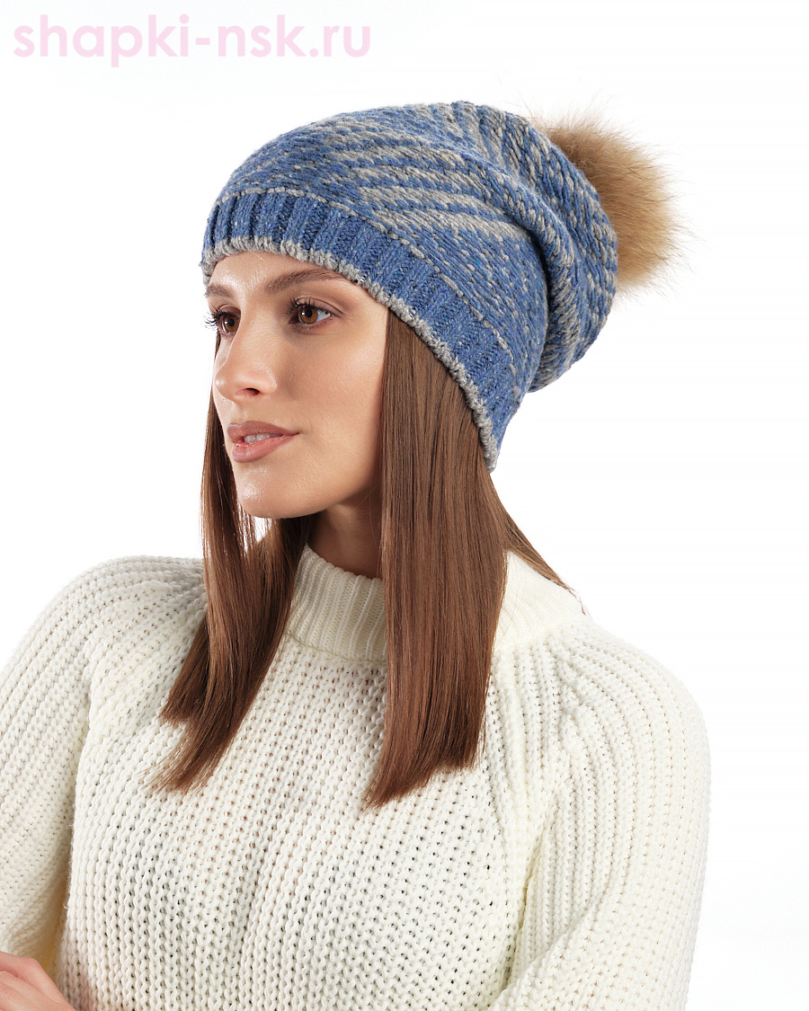 6730 Шапка женская флис (56-58)