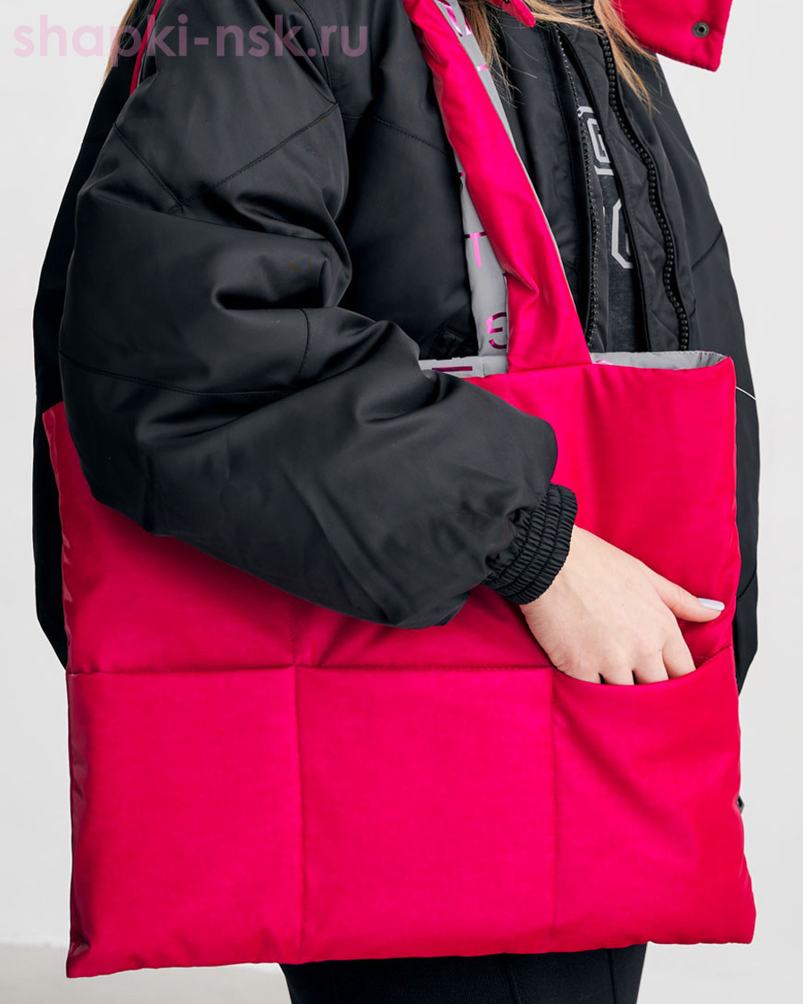 104 сумка - шоппер двусторонняя плащевка шик